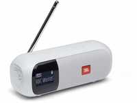JBL Tuner 2 Radiorekorder in Weiß – Tragbarer Bluetooth Lautsprecher mit MP3, DAB+