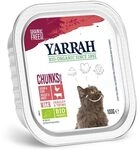 YARRAH Br&ouml;ckchen Rind Zichorie 100g Bio Katzenfutter, 16er Pack (16 x 100g) 
