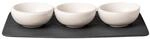 Villeroy & Boch - NewMoon Dipschale 4-teilig Wei&szlig; und Schwarz, Sp&uuml;lmaschinenfest,