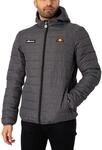 Ellesse Herren Lombardy Padded Jacket, Dark Grey Marl, XL EU