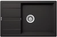 SCHOCK K&uuml;chensp&uuml;le Manhattan D-100LS in Nero I Granitsp&uuml;le mit...