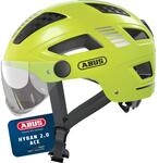ABUS Stadthelm Hyban 2.0 ACE - Fahrradhelm mit Visier, Licht und ABS-Hartschale -