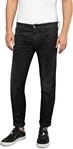 Replay Herren Jeans Anbass Slim-Fit Hyperflex Cloud mit Stretch, Black 098 (Schwarz),