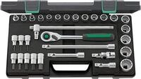 STAHLWILLE l 1/2" Steckschl&uuml;sselsatz, 31-teilig, mit QR Umschaltknarre,