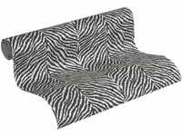 A.S. Création Vliestapete Trendwall Tapete im Zebra Print 10,05 m x 0,53 m...