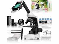 Bresser Junior Mikroskop 40x-2000x mit innovativer Smartphone Halterung und