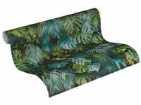 A.S. Création Vliestapete Greenery Tapete in Dschungel Optik mit Palmenblättern
