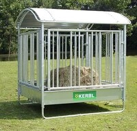 Kerbl Pferde-Viereckraufe mit Sicherheitsfre&szlig;gitter 2 x 2 m