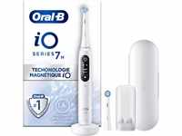 Oral-B iO 7N Elektrische Zahnbürste, weiß, mit Bluetooth, 2 Bürsten, 1 Reiseetui