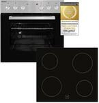 Exquisit EHE 146-2.1-Set Einbauherd | 59 Liter Backofenvolumen | EEK A 