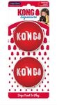 KONG Signature Ball f&uuml;r Hunde - Robustes Apportierspielzeug - 2er-Pack - Gro&szlig;