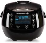 REISHUNGER Digitaler Reiskocher & Dampfgarer Schwarz | 1,5 L bis 8 Personen 
