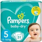 Pampers Baby-Dry Gr&ouml;&szlig;e 5, 31 Windeln, bis zu 12 Stunden Rundumschutz, 11-16kg, 887
