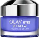 Olay Retinol 24 Crema de ojos de noche, Crema facial retinol sin fragancia para...