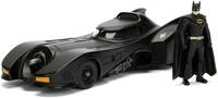 Jada Toys Batmobil 1989, hochdetailiertes 1:24 Modellauto inkl. Batman-Figur, Cockpit