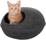 Trixie 36319 Kuschelh&ouml;hle Liva, Filz, 40 &times; 24 &times; 47 cm, anthrazit, schwarz