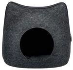 Trixie 36318 Kuschelh&ouml;hle Cat, Filz, 38 &times; 35 &times; 37 cm, anthrazit