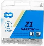 Fahrrad Kette, KMC Fahrradkette, Z1Narrow EPT, 1/2" x 3/32", 112 Glieder, 1-fach, mit