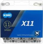 KMC Schaltungskette: silber-schwarz, 11-fach, 11/128", 1/2", optimiert f&uuml;r 1...
