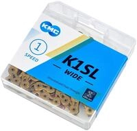 KMC Unisex's K1SL Breitkette, Gold, 1/8-100 Glieder