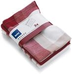 Kela Geschirrtuch-Set 15963 100 % Baumwolle, 65 x 45 cm, 3-tlg., Pasado, Rot