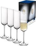 Villeroy & Boch - NewMoon Sekt-/ Champagnerglas Set 4-teilig 120 ml Klar,