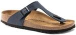 Birkenstock Damen Gizeh Blue, Birko Flor Flip Flops, Blau, 46 EU