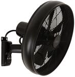 LUCCI AIR Breeze Wandventilator mit Fernbedienung, Stahl, Schwarz