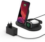 Belkin drahtloses 3-in-1 Ladeger&auml;t (kabellose 7,5-W-Ladestation f&uuml;r iPhone, Apple