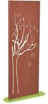 prima terra Deko- und Sichtschutzelement Edelrost Baum H=158cm B=60cm