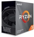 AMD Ryzen 3 3100, Basistaktrate: 3,68GHz, Max. Leistungstaktrate: bis zu 3.9GHz, AM4