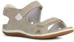 Geox Damen Vega Sandalen, Taupe, 39 EU