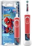 Oral-B Kids Spiderman Elektrische Zahnb&uuml;rste f&uuml;r Kinder ab 3 Jahren, extra weiche