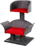 Kerbl Pet Kratzbaum Lounge Deluxe grau/rot, H&ouml;he: 70cm