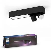 Philips Hue White & Color Ambiance LED 2er Spotleuchte Centris, schwarz, dimmbar, bis