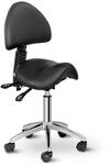 Physa Sattelstuhl Drehstuhl Arbeitsstuhl Berlin Black (PVC-Leder, 360&deg;-drehbar,