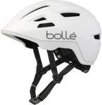 Boll&eacute; - Stance, White Matte, No Lens Reference, Medium, Bike Helmets, Unisex, Adult
