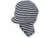 Sterntaler Unisex Baby Piratentuch mit Nackenschutz Mütze, Blau, 45