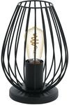 EGLO Tischlampe Newtown, 1 flammige Vintage Tischleuchte, Nachttischlampe aus Stahl,