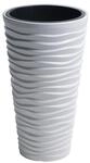 Prosper Plast DPSA400-S449 Sand-Blumentopf, schmal, 39 x 75 cm, Wei&szlig;