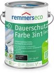 Remmers Dauerschutz-Farbe 3in1 [eco] tiefschwarz (RAL 9005), 2,5 Liter,f&uuml;r innen und