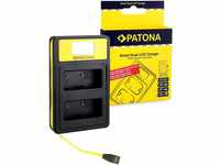 PATONA Dual LCD Ladegerät für NP-W126, NP-W126S Akku, USB Ladestation...