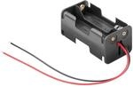 Goobay AA Mignon Batterie Halter mit Anschluss, 9.07 g