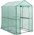 Gardebruk&reg; Gew&auml;chshaus 190x186x120 cm Tomatengew&auml;chshaus Begehbar mit 4...