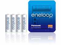 Panasonic eneloop, Ready-to-Use NI-MH Akku, AA Mignon, 4er Pack, Storage Case,...