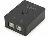 DIGITUS USB 2.0 Sharing-Switch - 2 PCs - Nur 1 Endgerät - USB-Switch per...