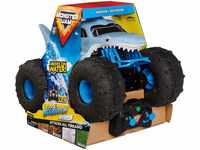 Monster Jam Megalodon Storm, RC Truck, Amphibienfahrzeug in Hai-Optik für Land und