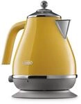 De'Longhi Icona Capitals KBOC2001.Y, Elektrischer Wasserkocher im Vintage-Stil,