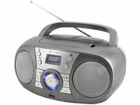 soundmaster SCD1800TI CD-Radio DAB+, UKW AUX, Bluetooth®, CD, USB Grau