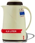 Helios Wave Thermoskanne Vanille 0,6L - 6h Hei&szlig; - H&auml;lt Getr&auml;nke hei&szlig; & kalt